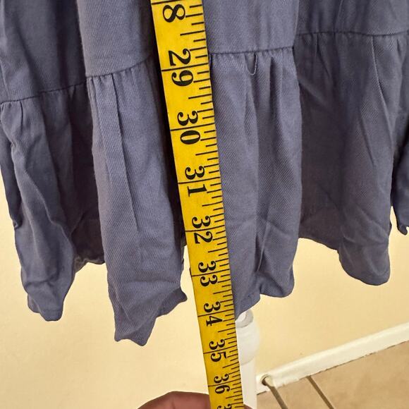 Beyond Words Women's Blue Tiered Puffed Sleeves Dress - L - NWT - Picture 5 of 8